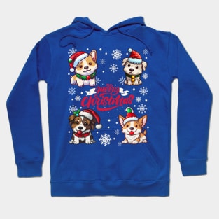 Cute Puppys Merry Christmas Hoodie